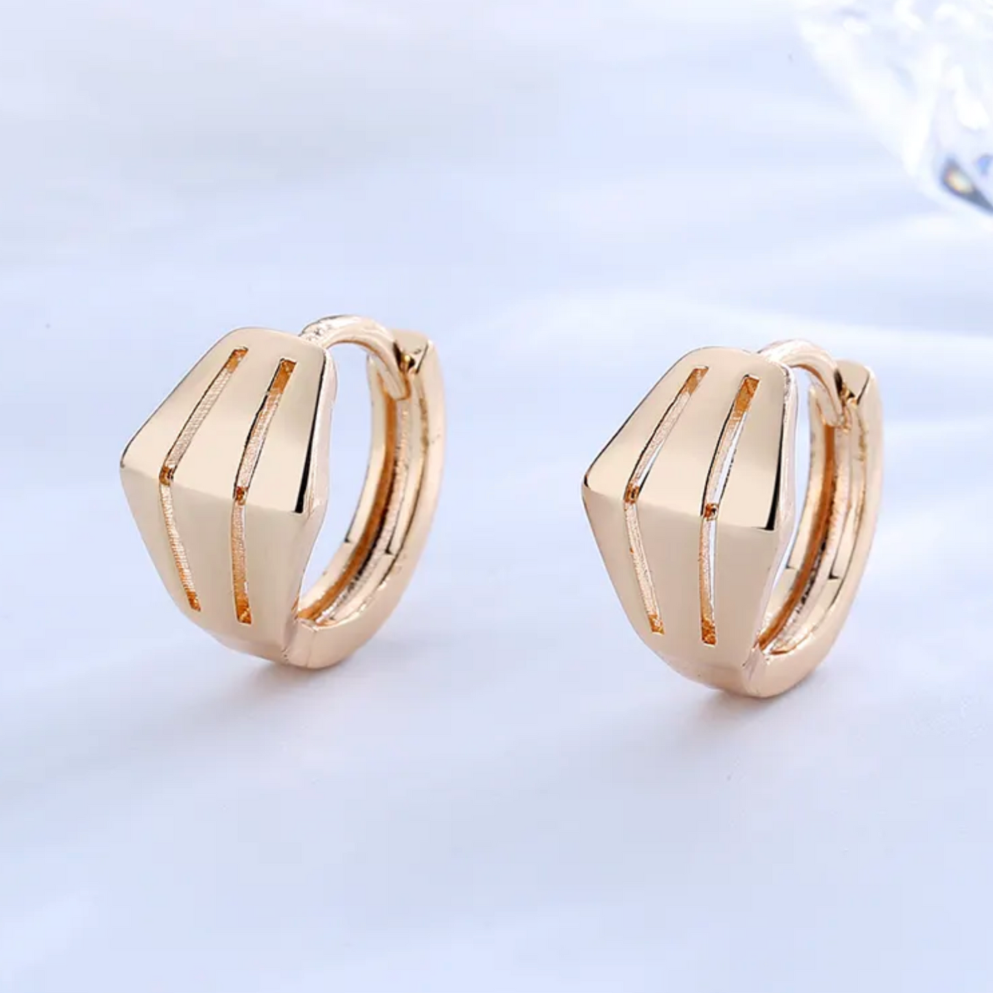 Dames oorringen - gold plated oorbellen - luxe oorbellen