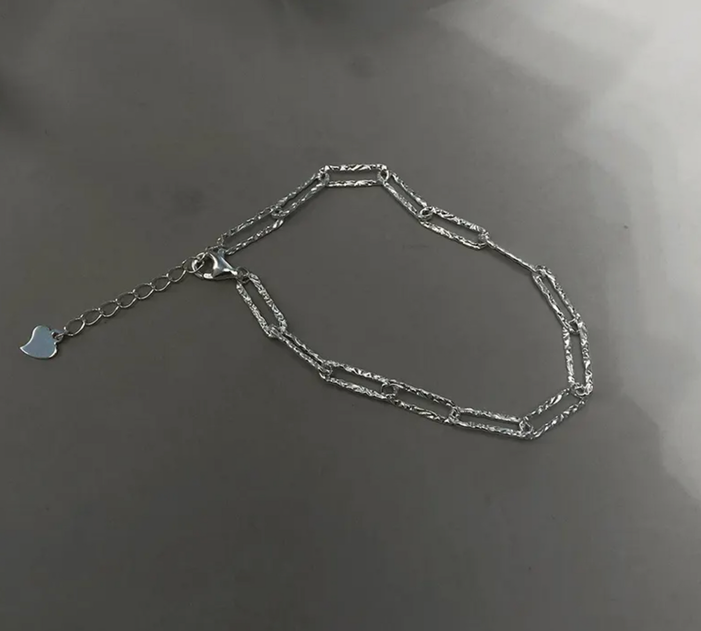 Schakel armband - zilverkleurig - Liefs Jade