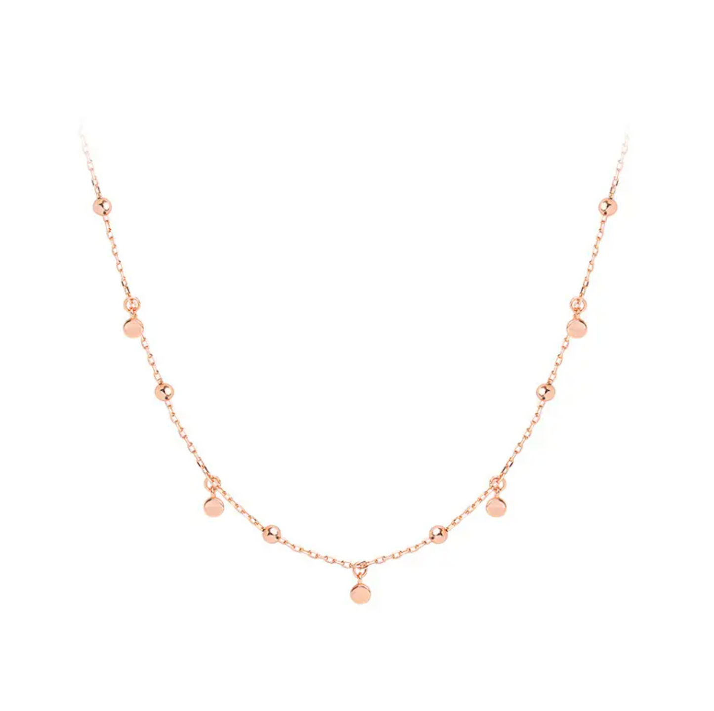 Minimalistische dames ketting - rosegoudkleurig - Liefs Jade