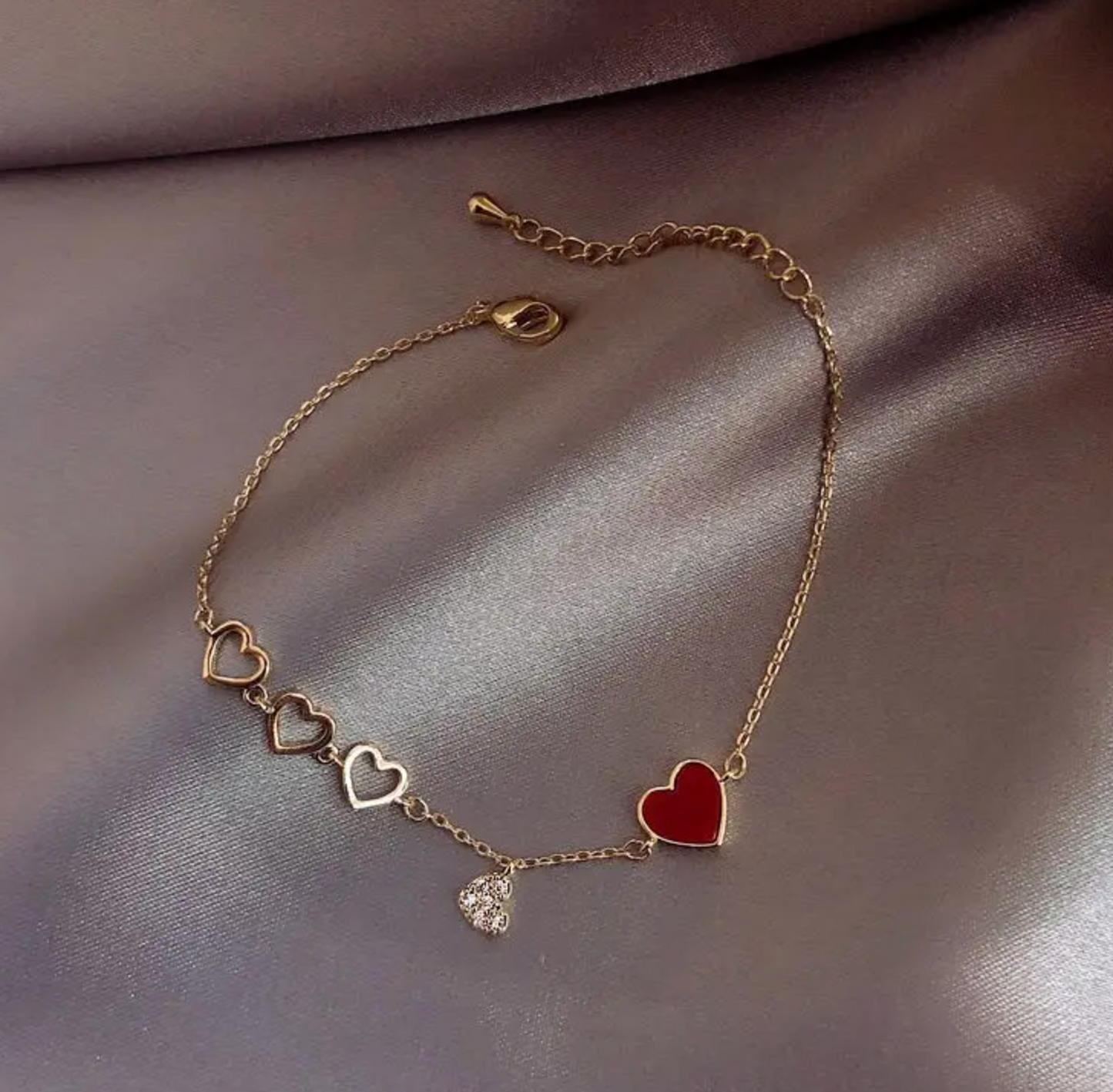 Liefdes armbandje - goudkleurige dames armband - Liefs Jade