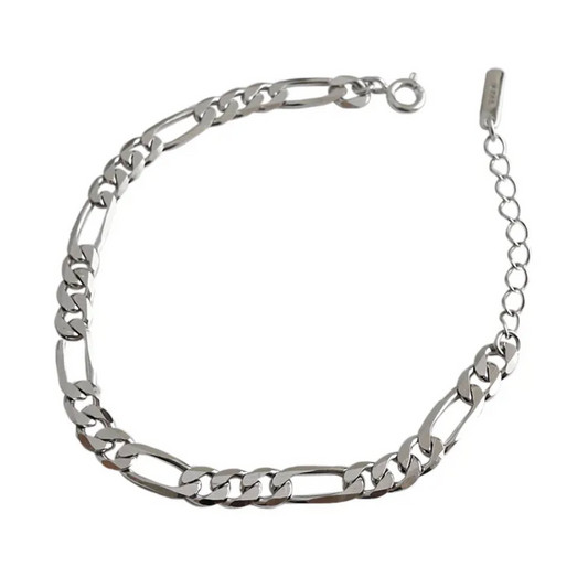 Schakel armband - zilverkleurige dames armband - Liefs Jade