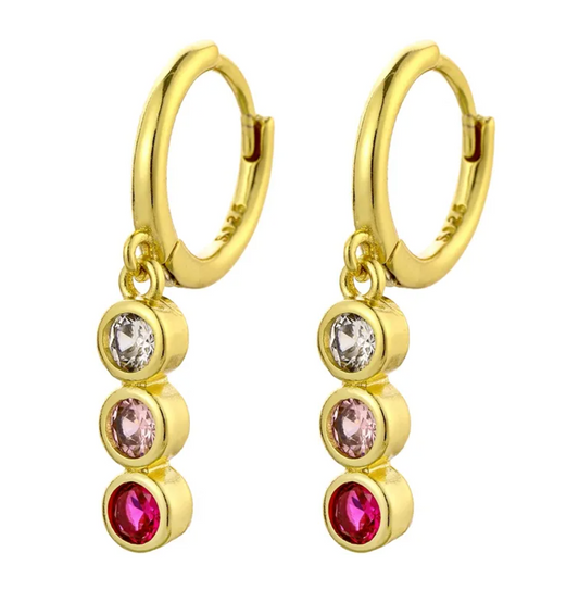 Pink & Gold - Goudkleurige oorbellen dames - Liefs Jade