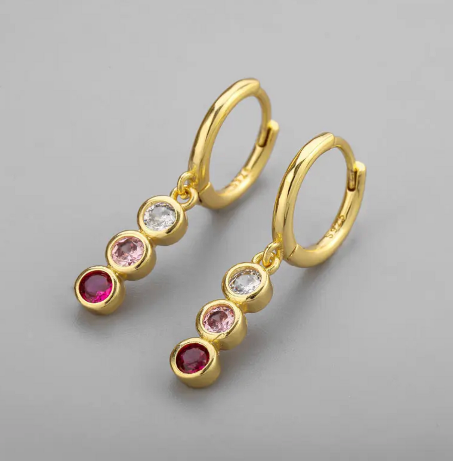 Pink & Gold - Goudkleurige oorbellen dames - Liefs Jade