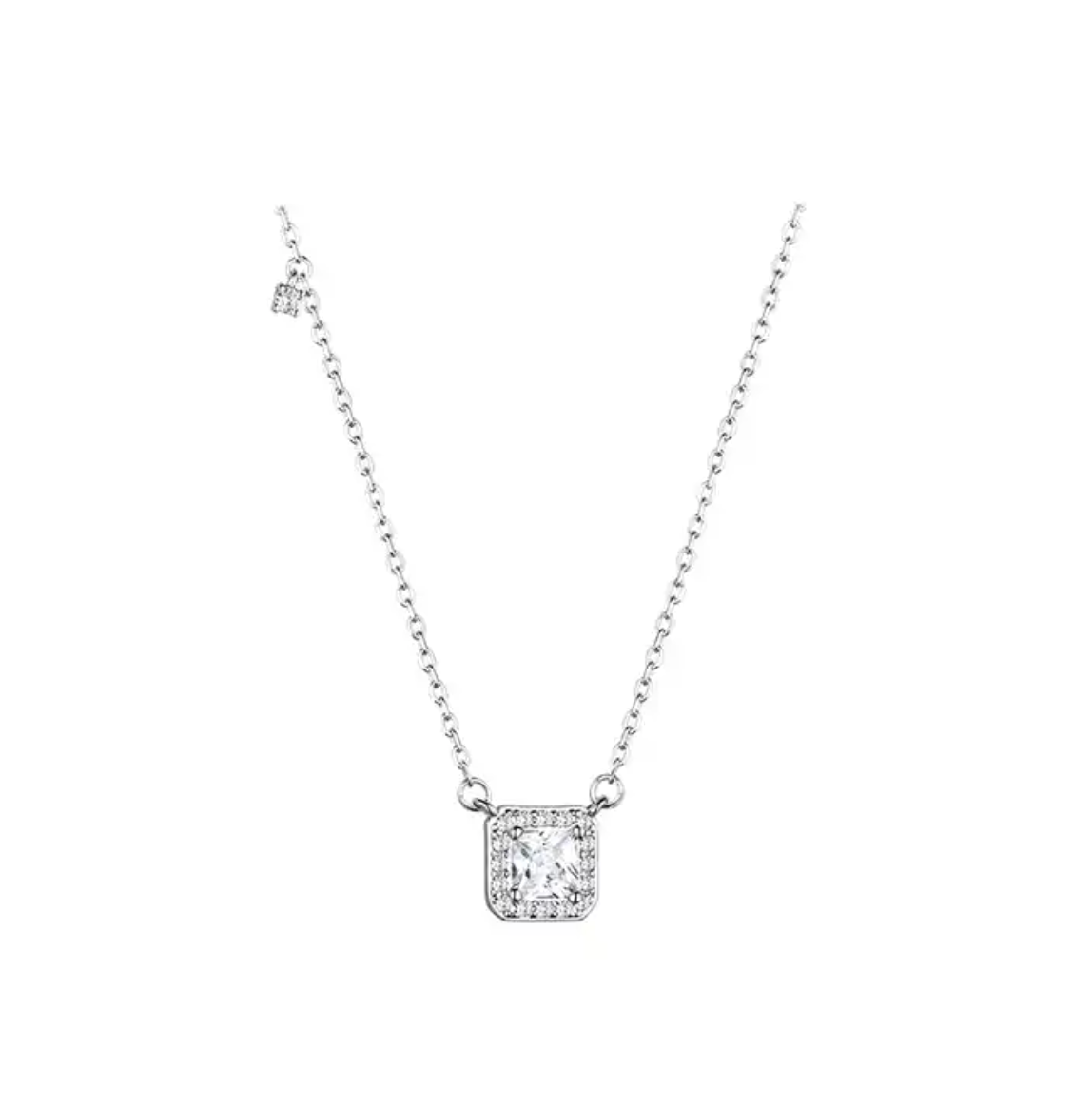 Zirkonia ketting - zilverkleurige dams ketting - Liefs Jade