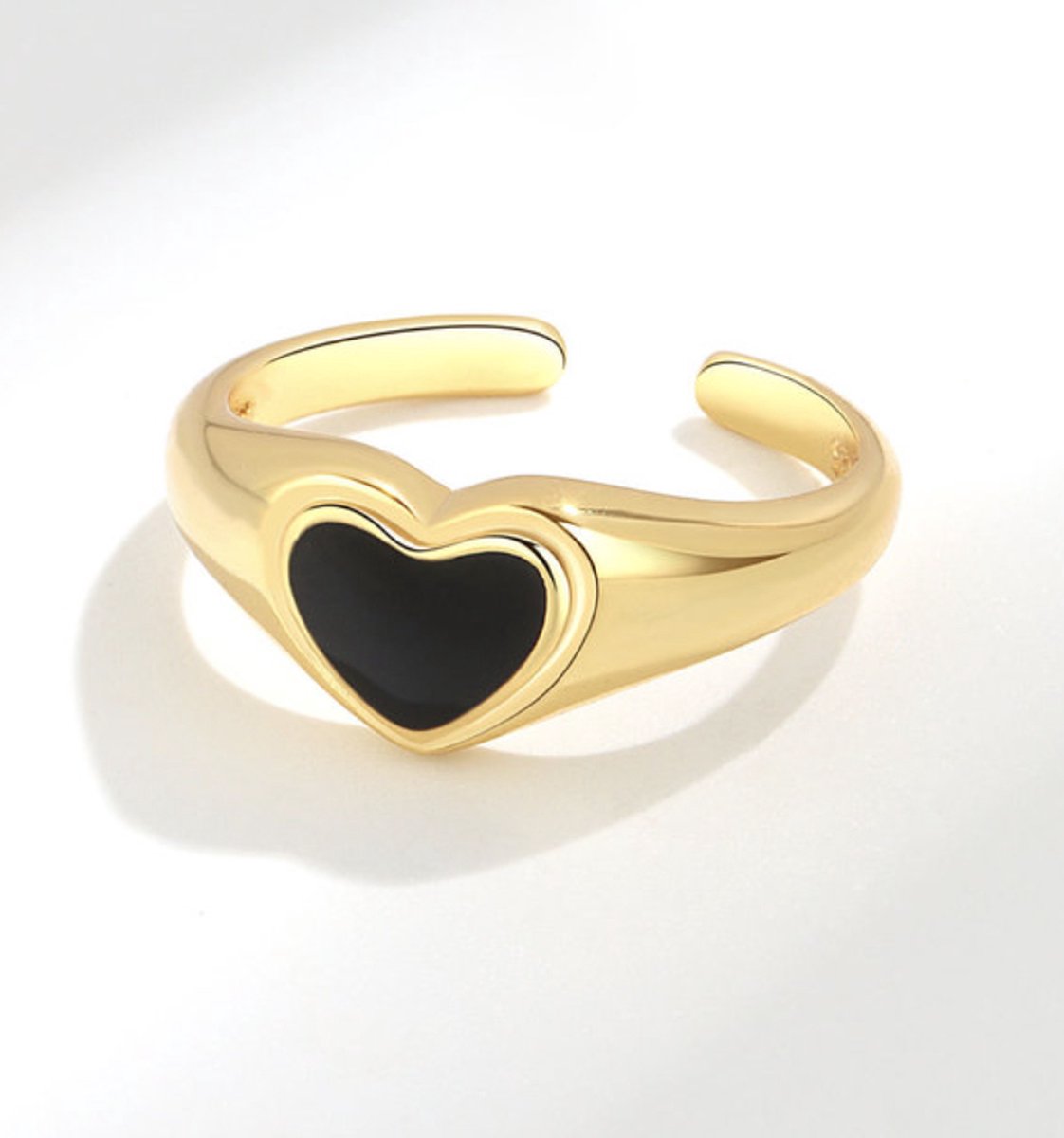 ring met hartje goud