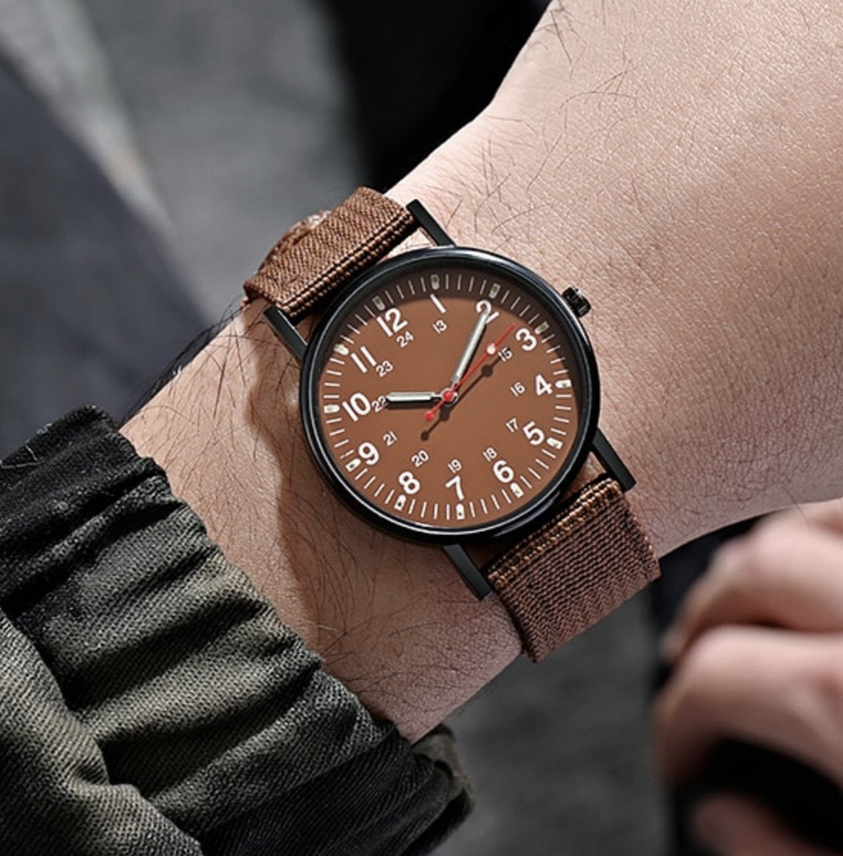 stoer heren horloge bruin