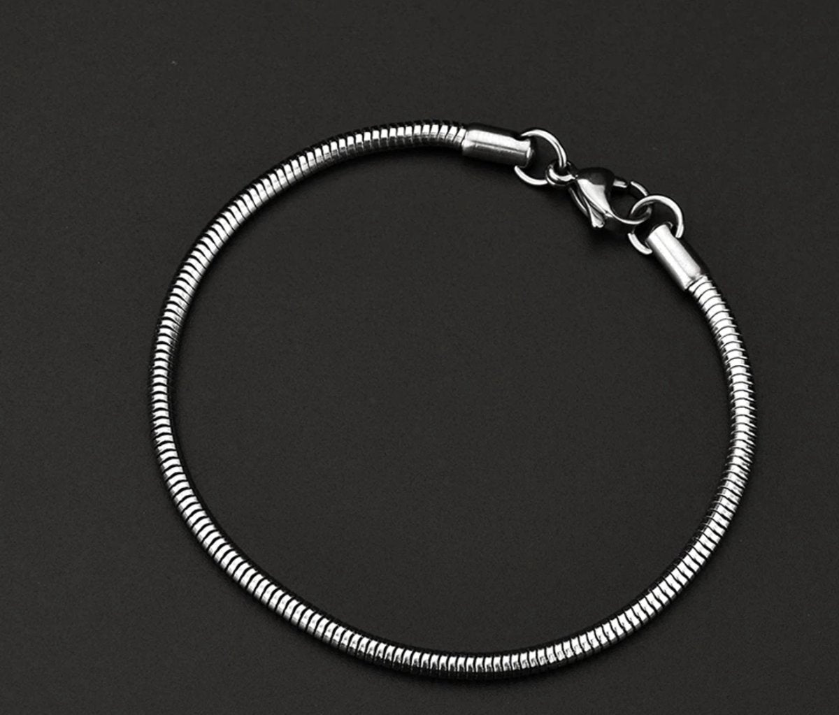 stoere armband, zilver