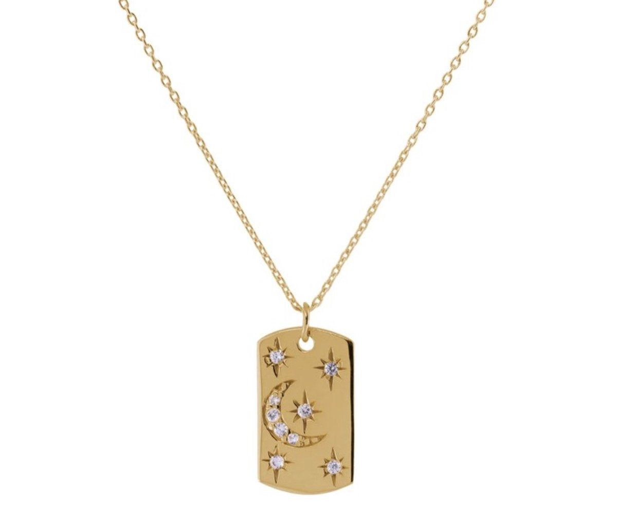 The astro necklace - gold plated ketting met maan en sterren - Liefs Jade
