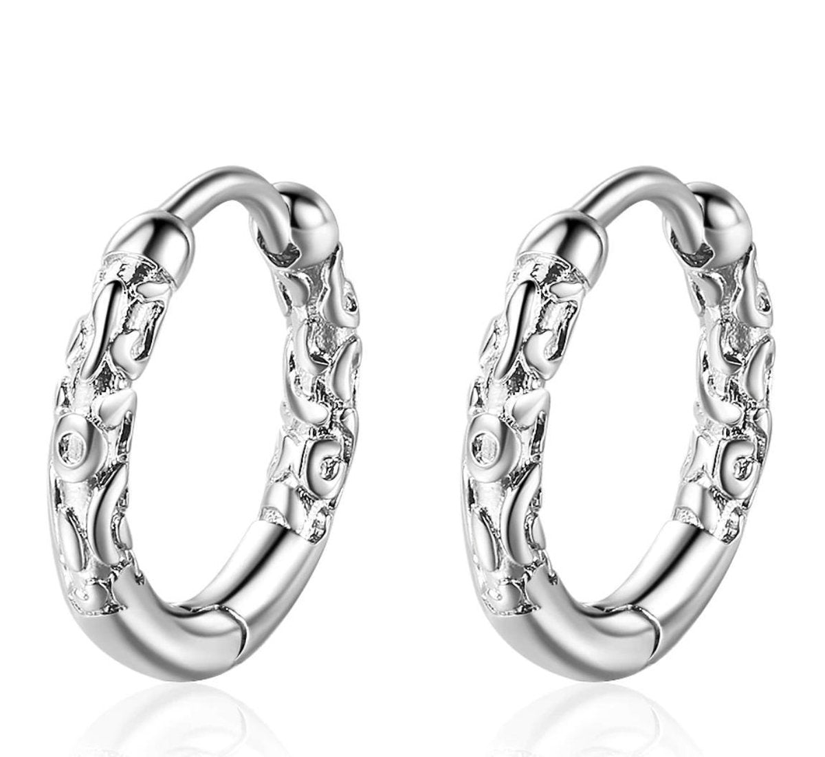 The Rose - zilveren dames oorringen 925 zilver plated - Liefs Jade