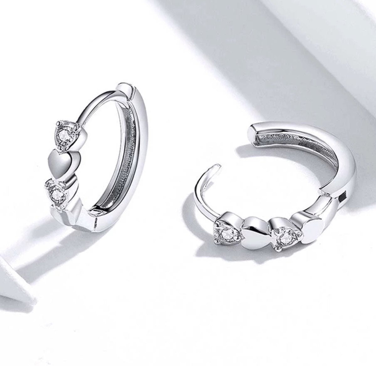 Klapoorringen dames zilver 925