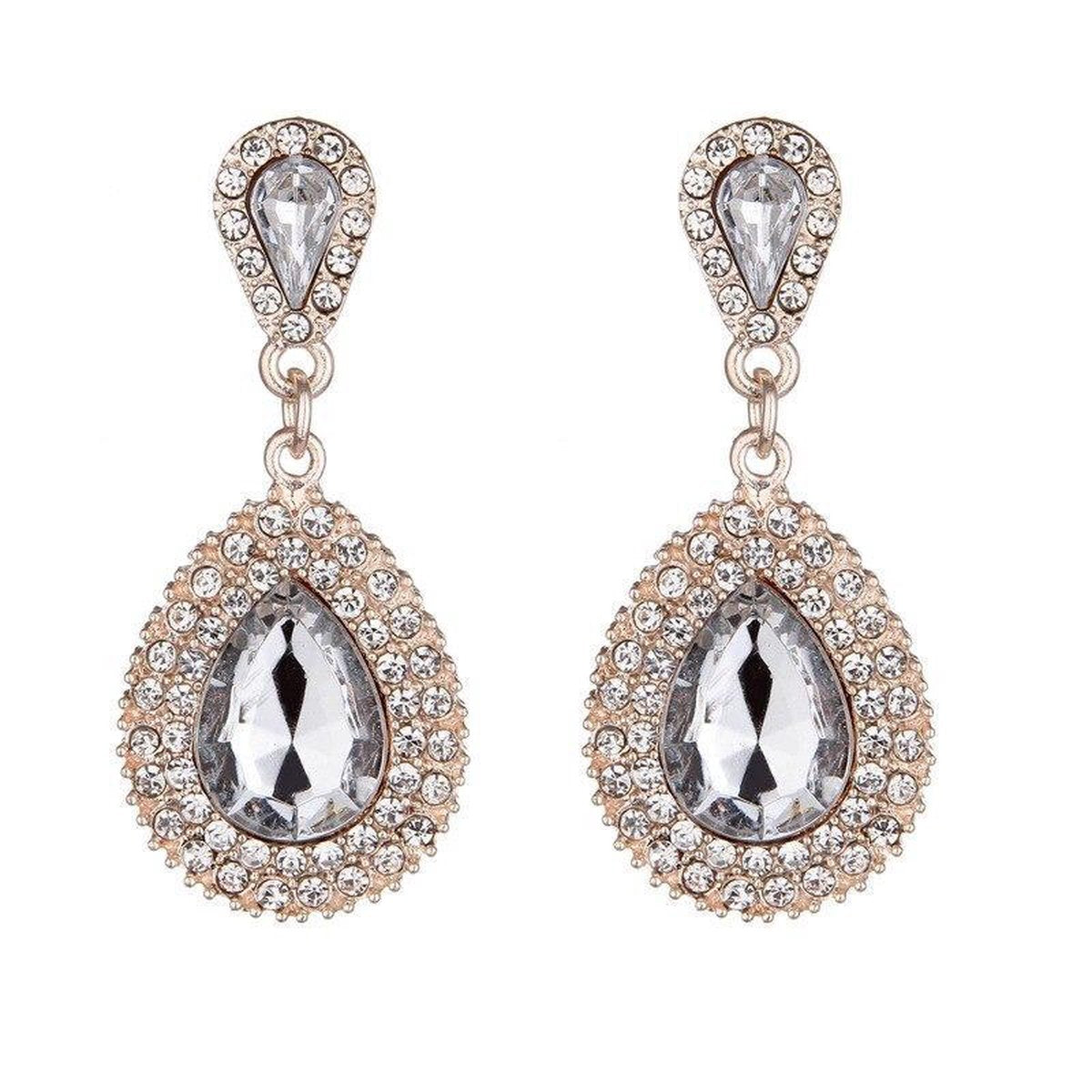 Elegante oorbellen dames goudkleurig