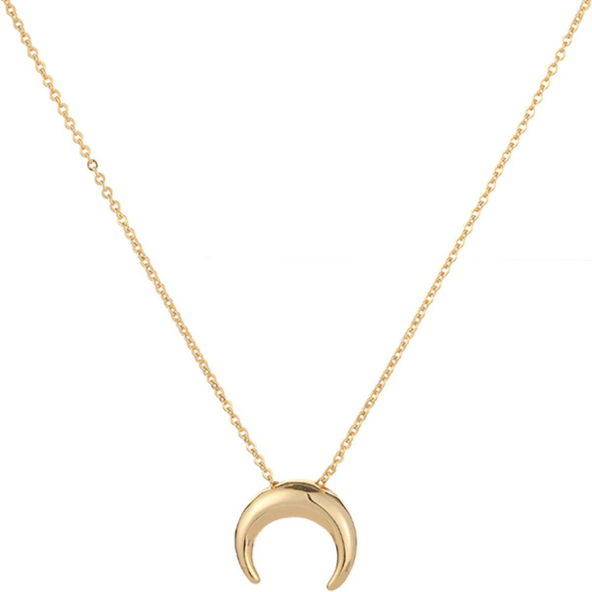 ketting met maan, goud