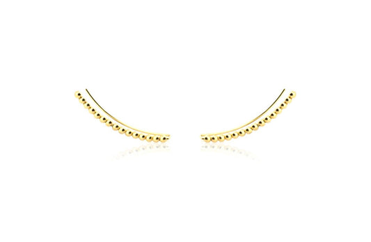 The bar earrings - gouden minimalistische bar oorbellen - Liefs Jade
