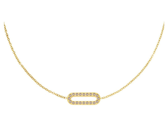 Bar necklace- goudkleurige dames ketting - Liefs Jade