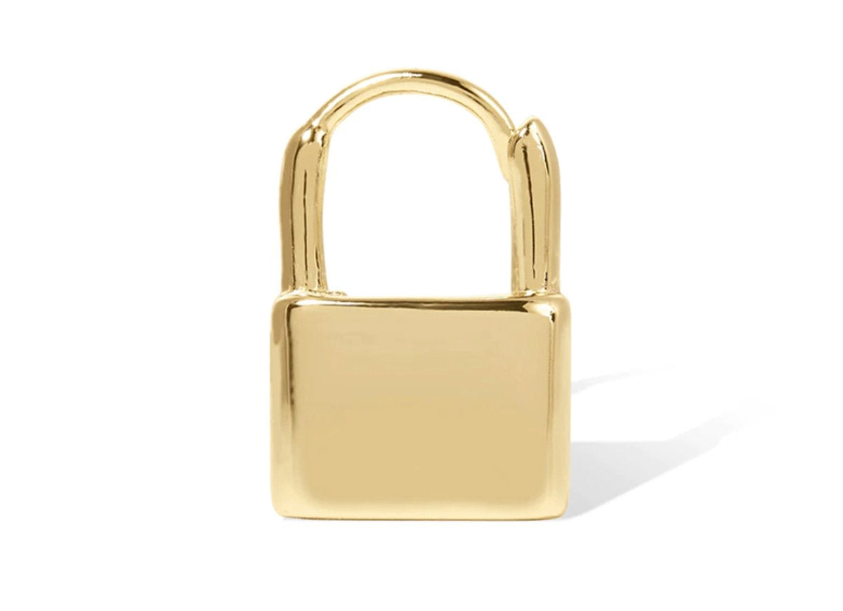 slot oorbellen, goud