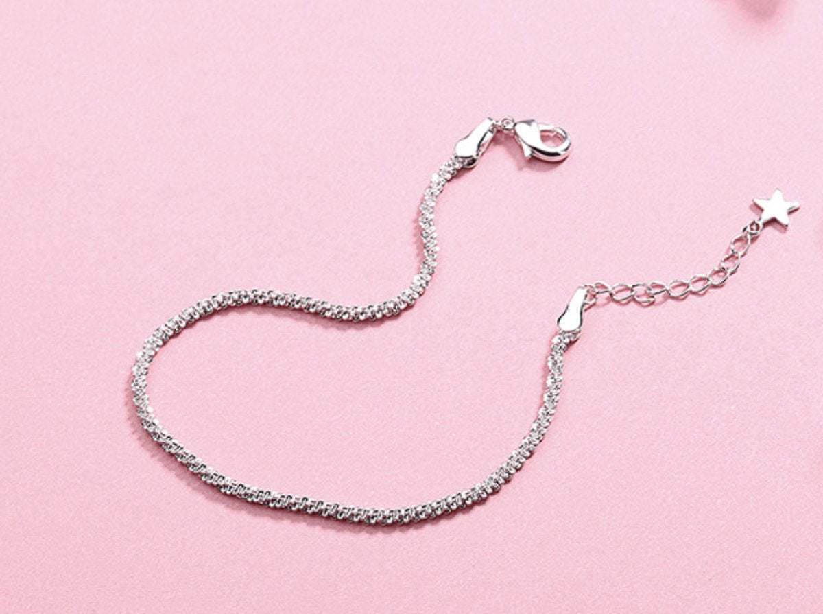 Zilveren armband met ster