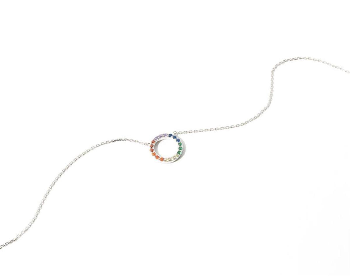 regenboog ketting met rondje