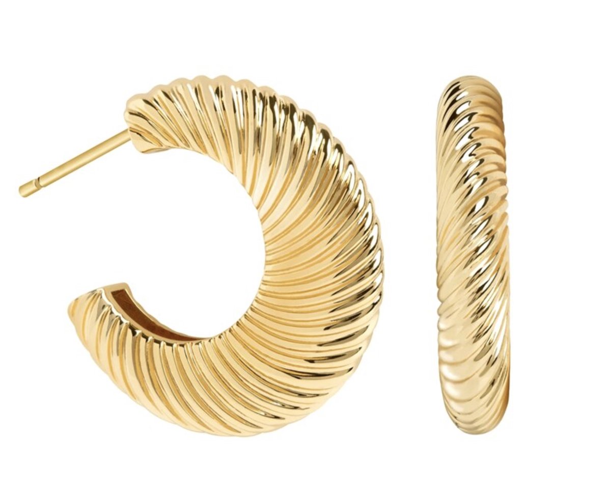 grote oorbellen, goud