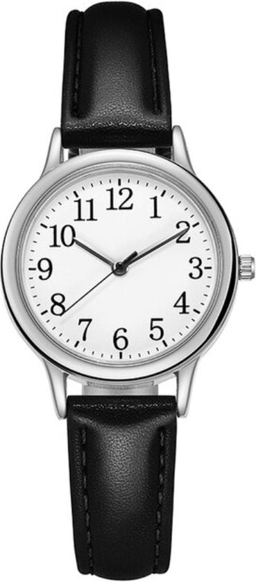 luxe dames horloge, maat ⌀ 31 mm, zwart