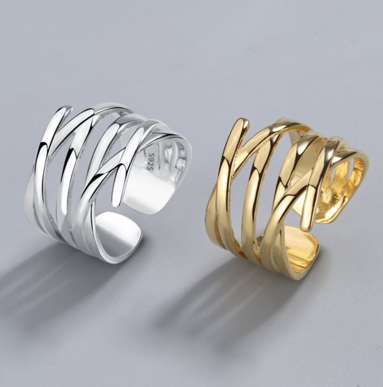 Grote stoere ring goud