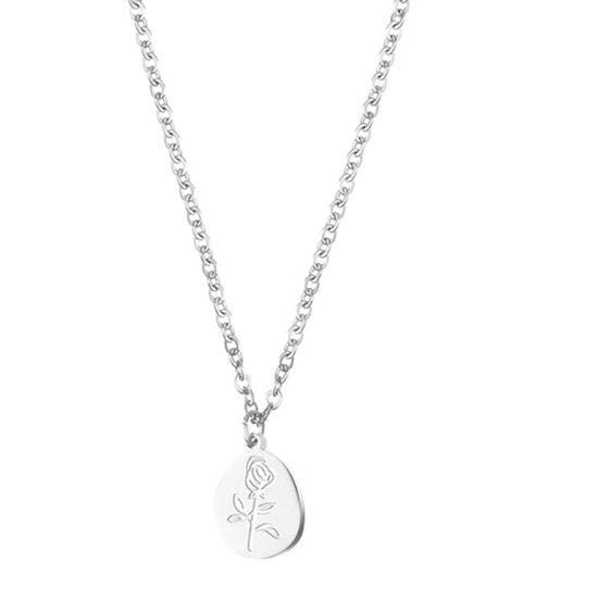 ketting met roos hanger