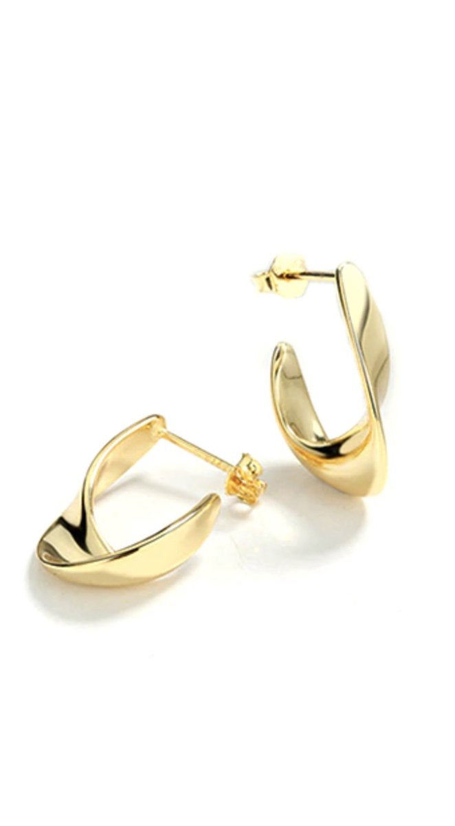 dames oorbellen, gold plated