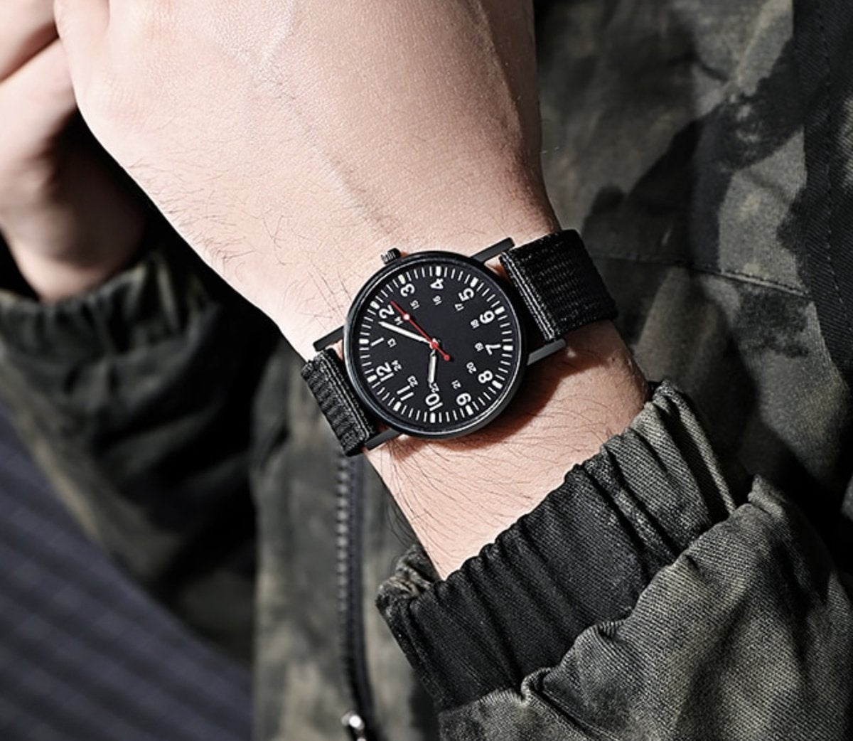 stoer heren horloge zwart