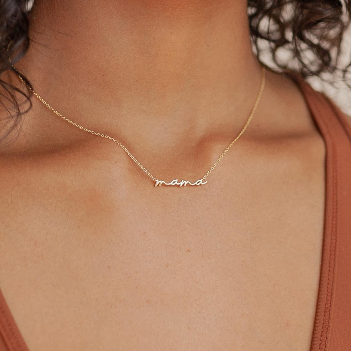 mama ketting, zilver