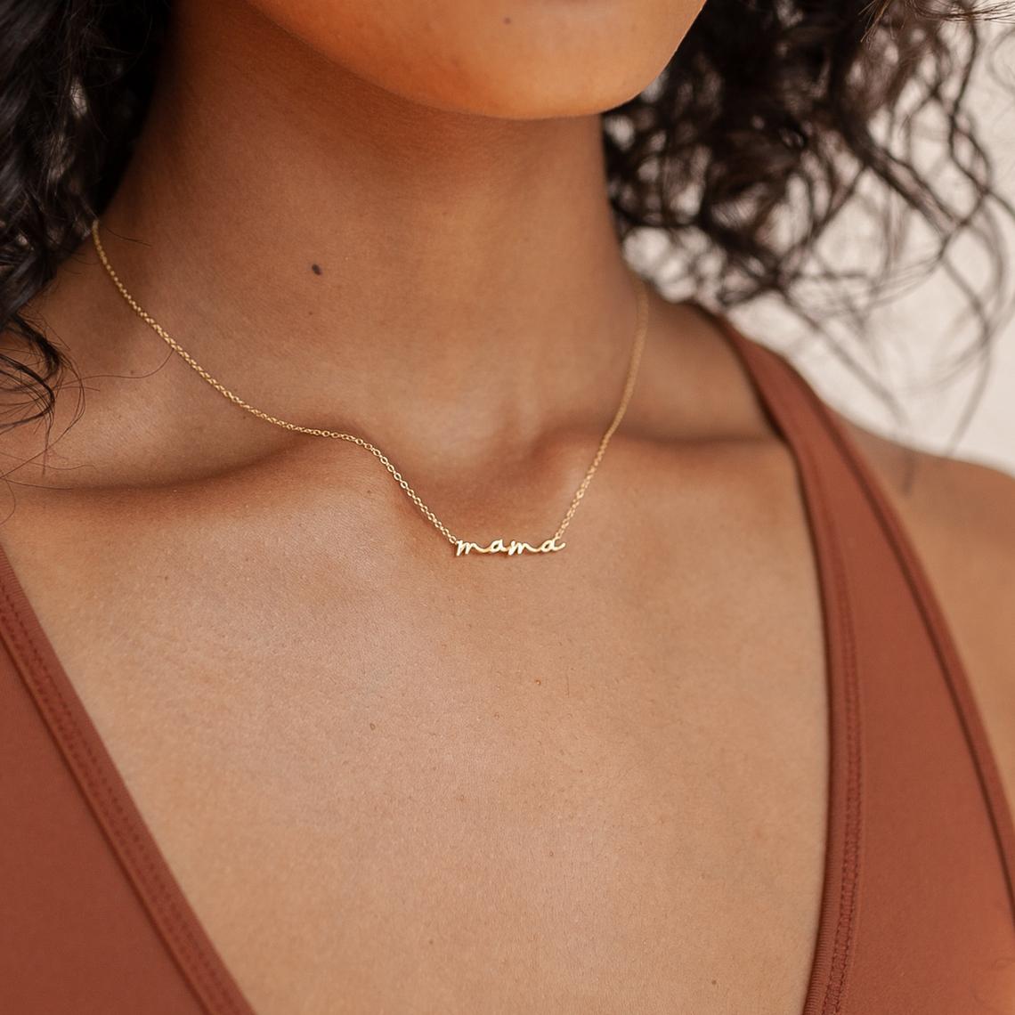 mama ketting, zilver