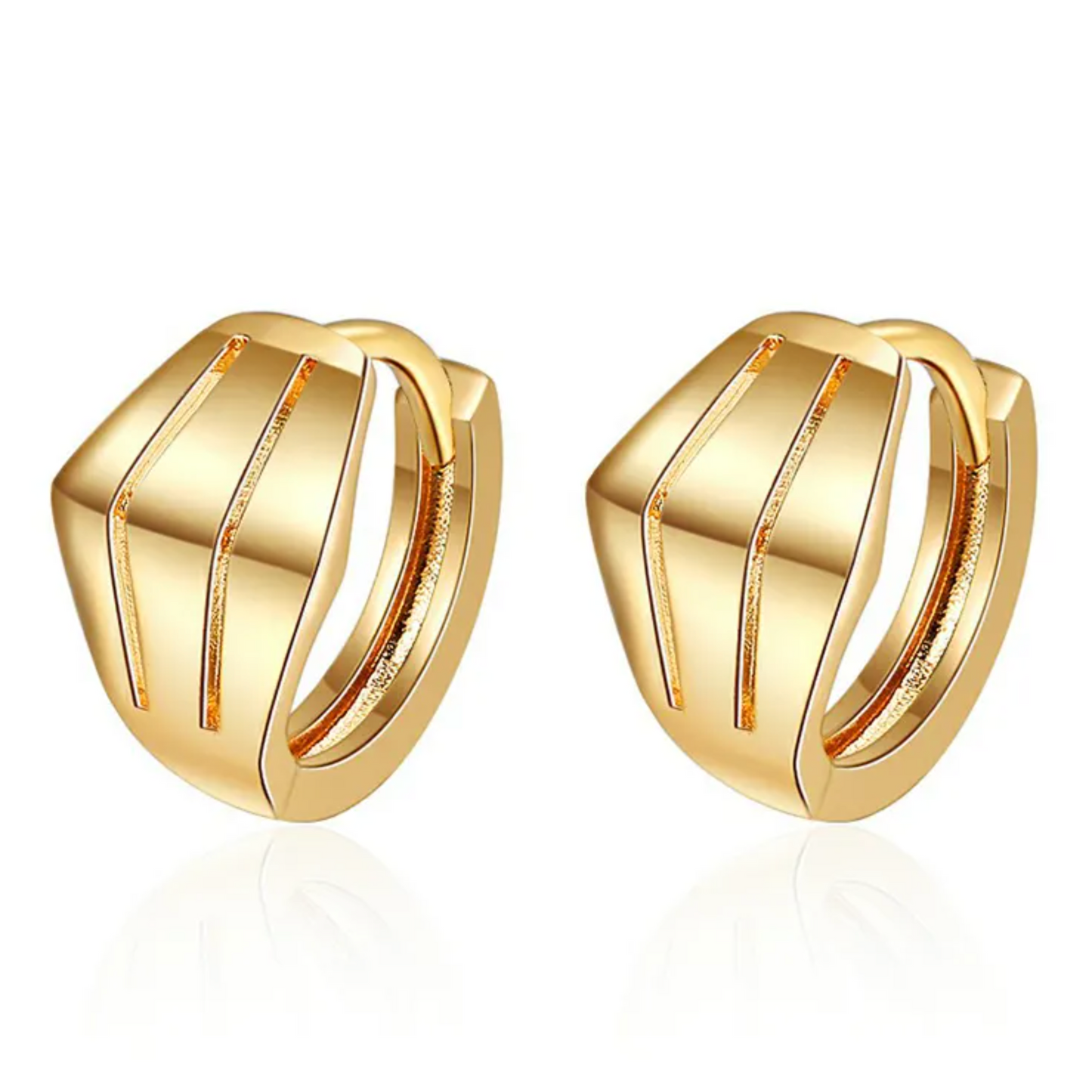 Dames oorringen - gold plated oorbellen - luxe oorbellen