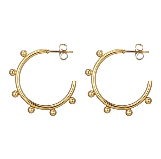 Goldies - goudkleurige oorringen - Liefs Jade