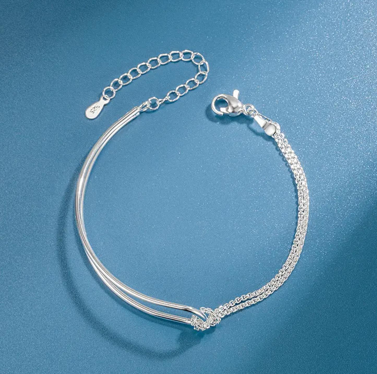Bangle armband - zilverkleurige armband - Liefs Jade