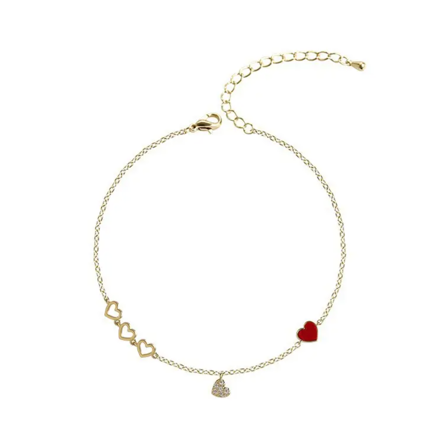 Liefdes armbandje - goudkleurige dames armband - Liefs Jade