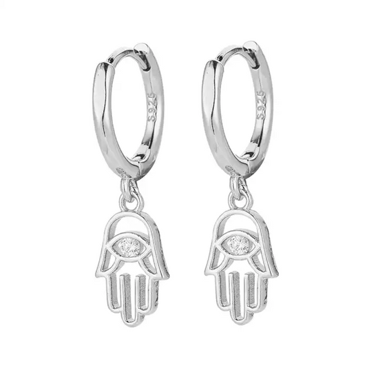 Oorbellen kruis dames 925 zilver