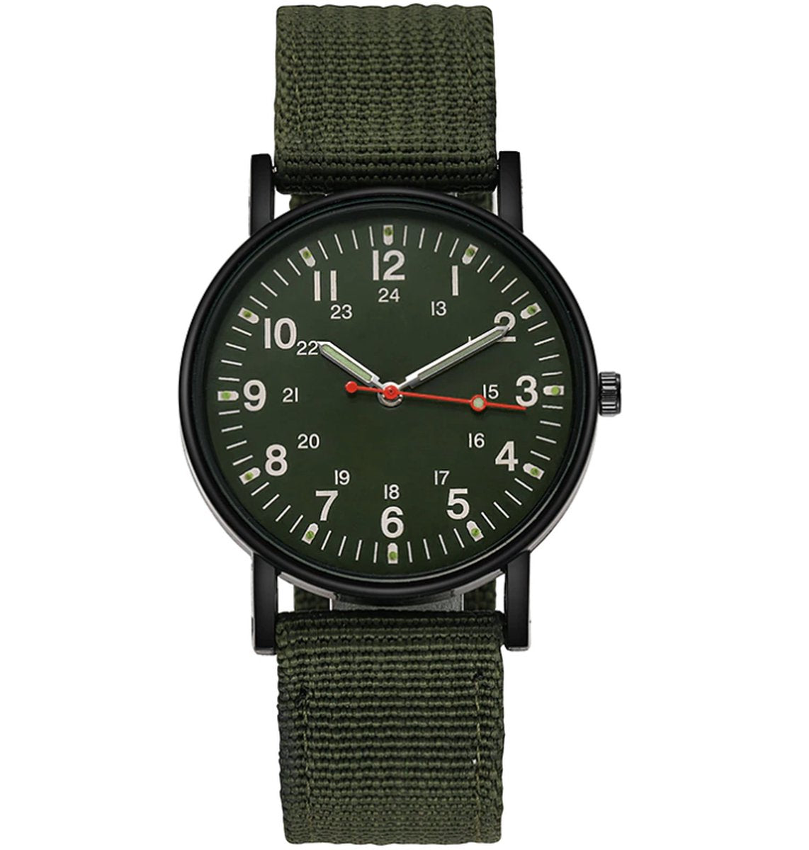 stoer heren horloge donkergroen