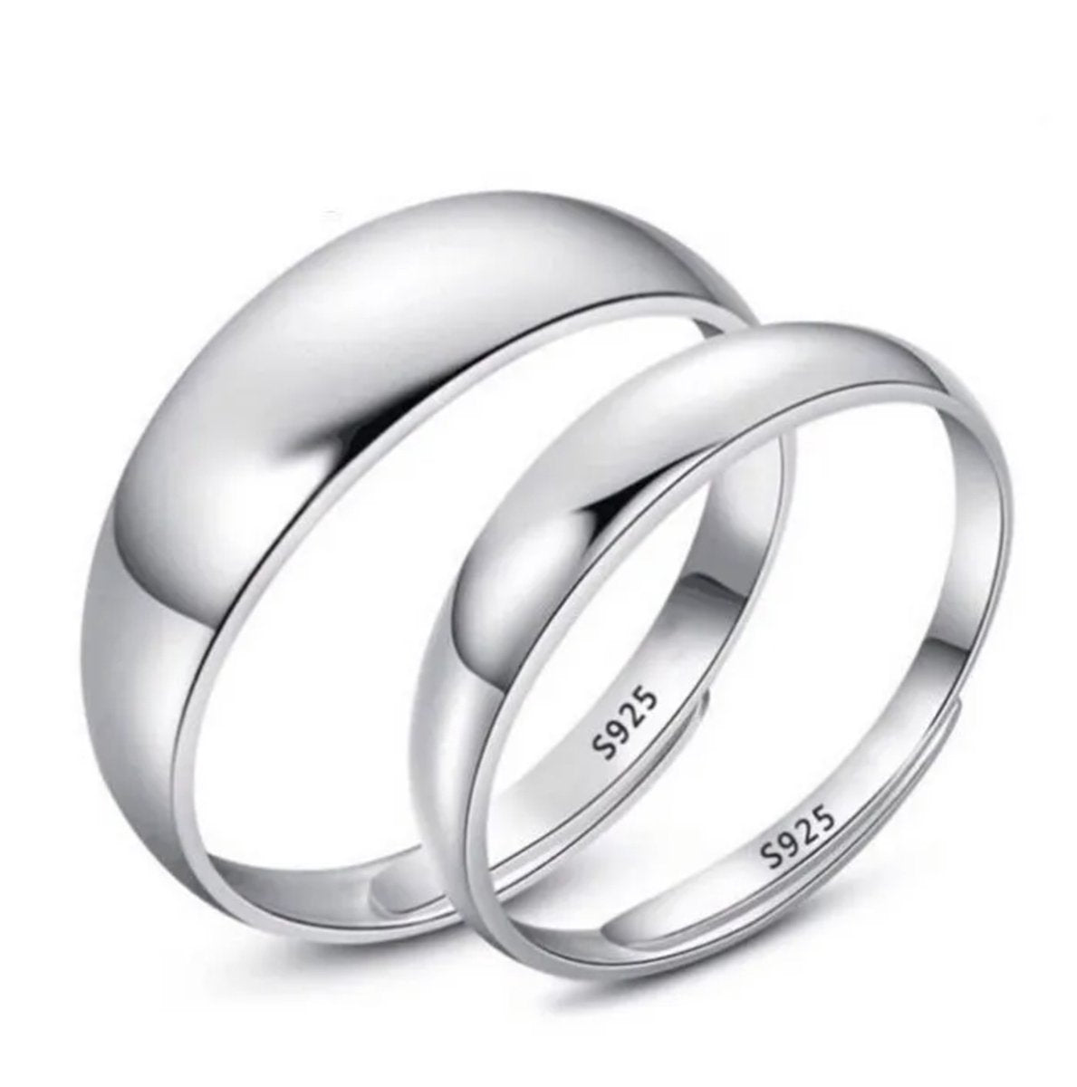 Ringen set dames en heren zilver