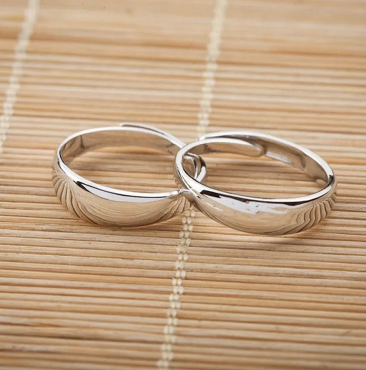 Ringen set dames en heren zilver