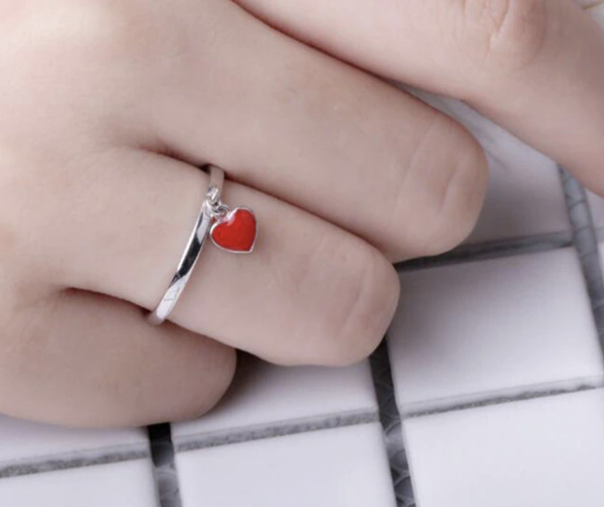 hartjes ring zilver