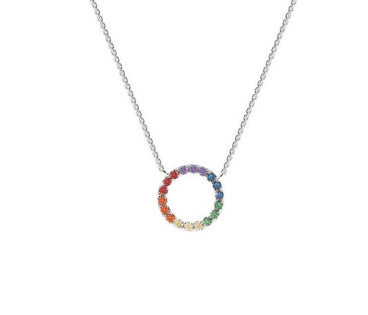 regenboog ketting met rondje