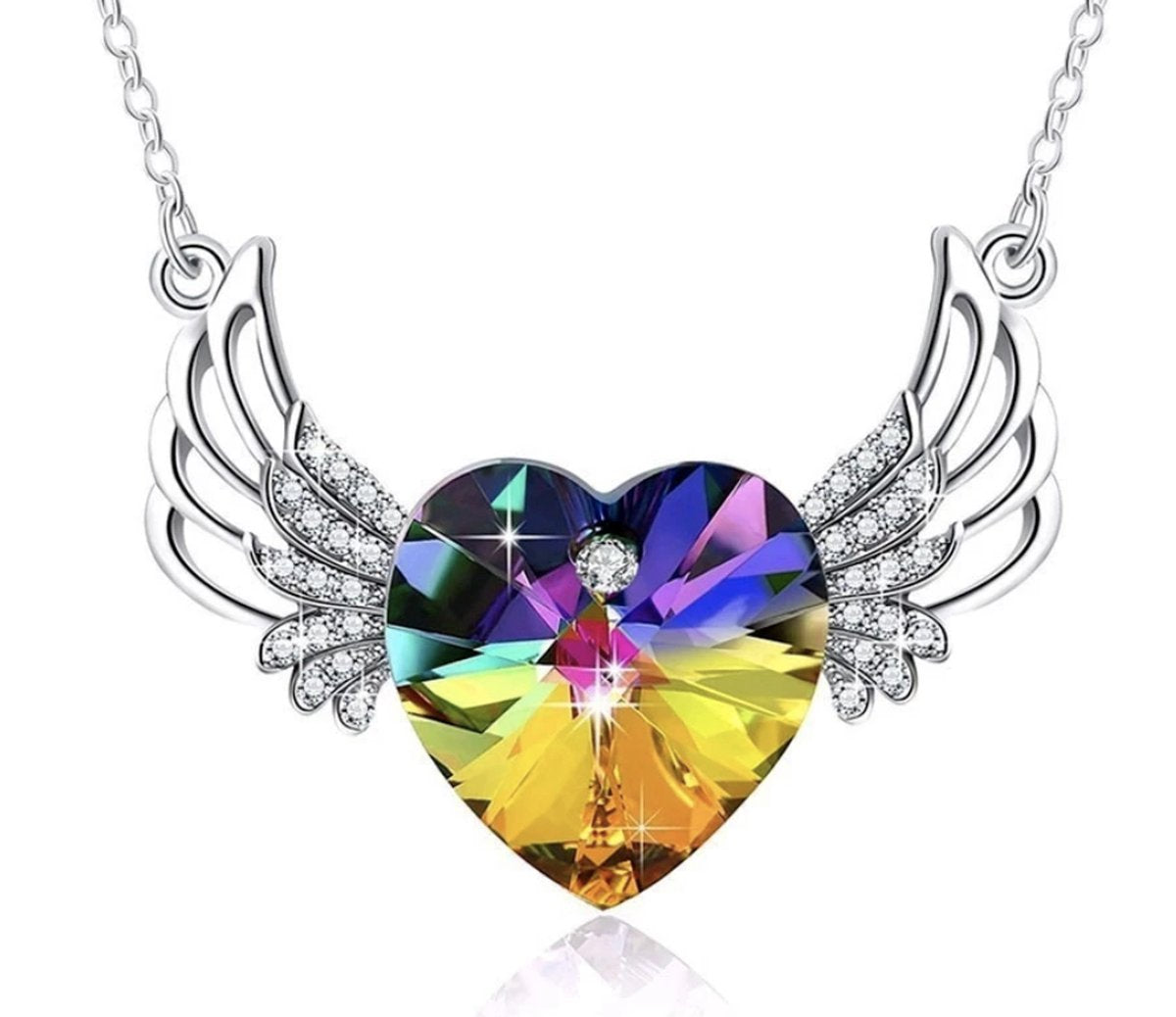 ketting met engel vleugels multi kleur