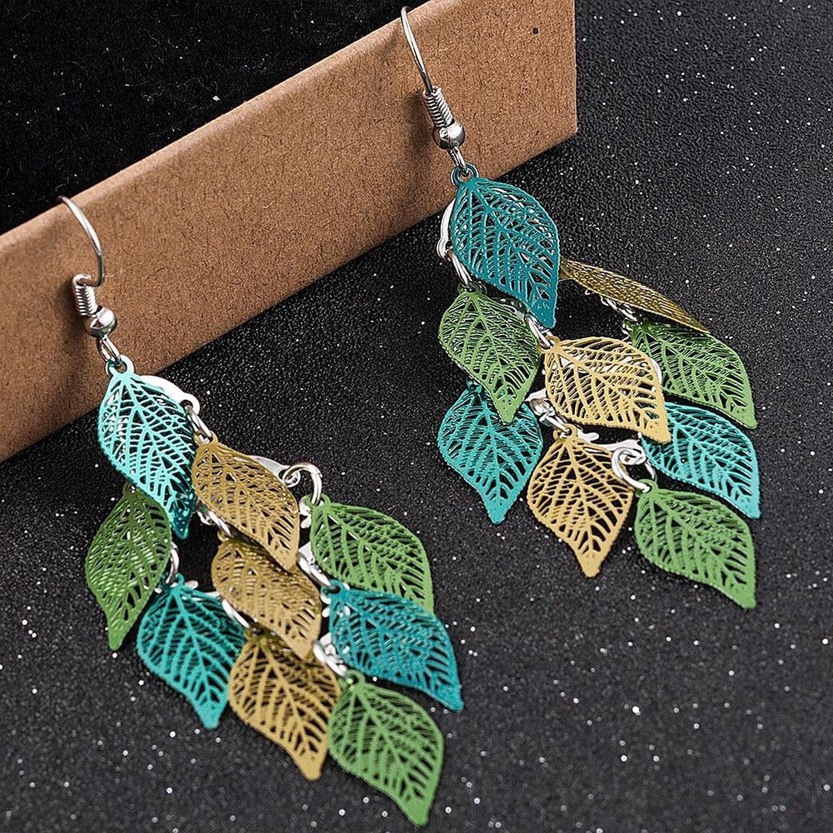 Oorringen goldplated - Zirkonia stenen