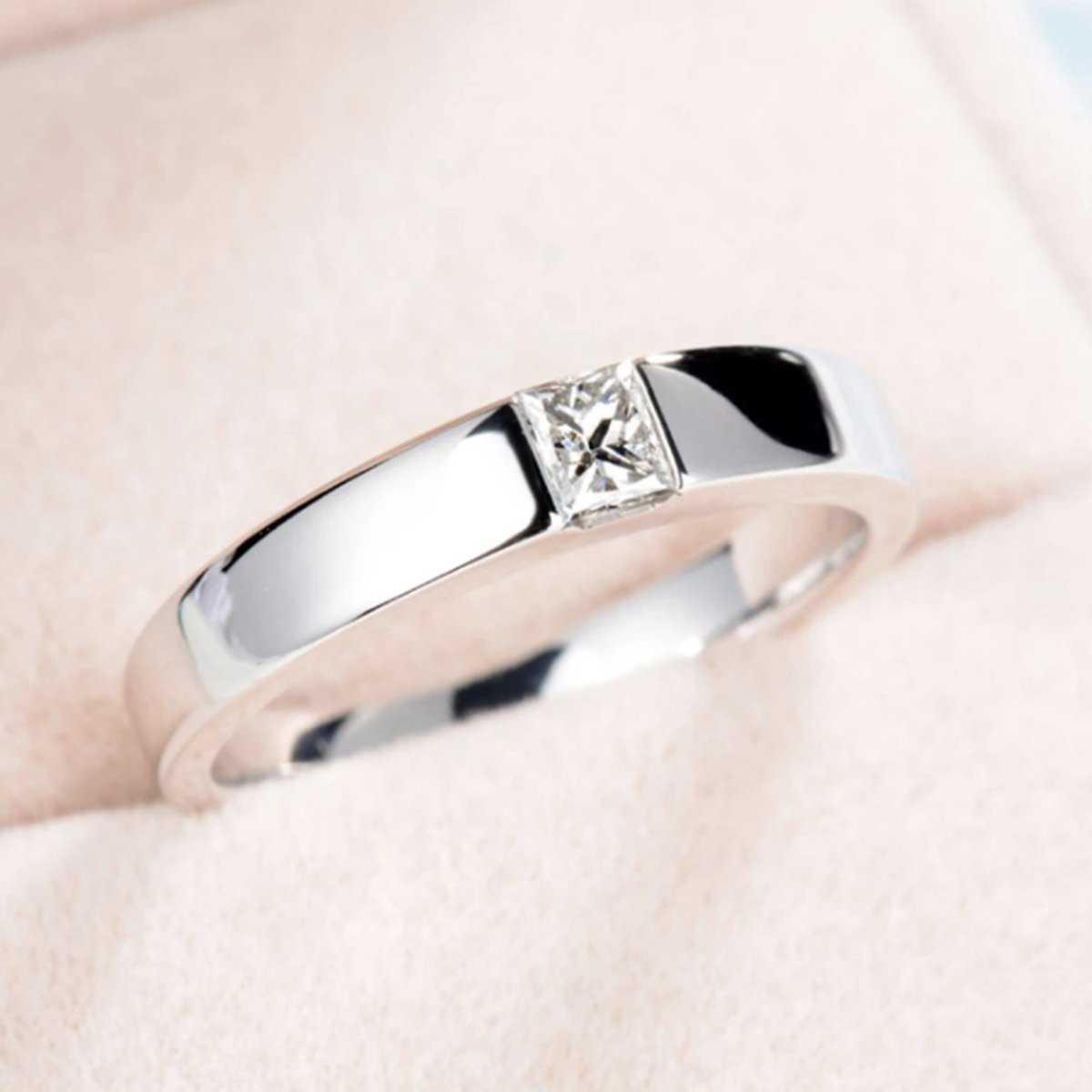 Zilveren ring dames en heren set zilver 925 verstelbare ringen