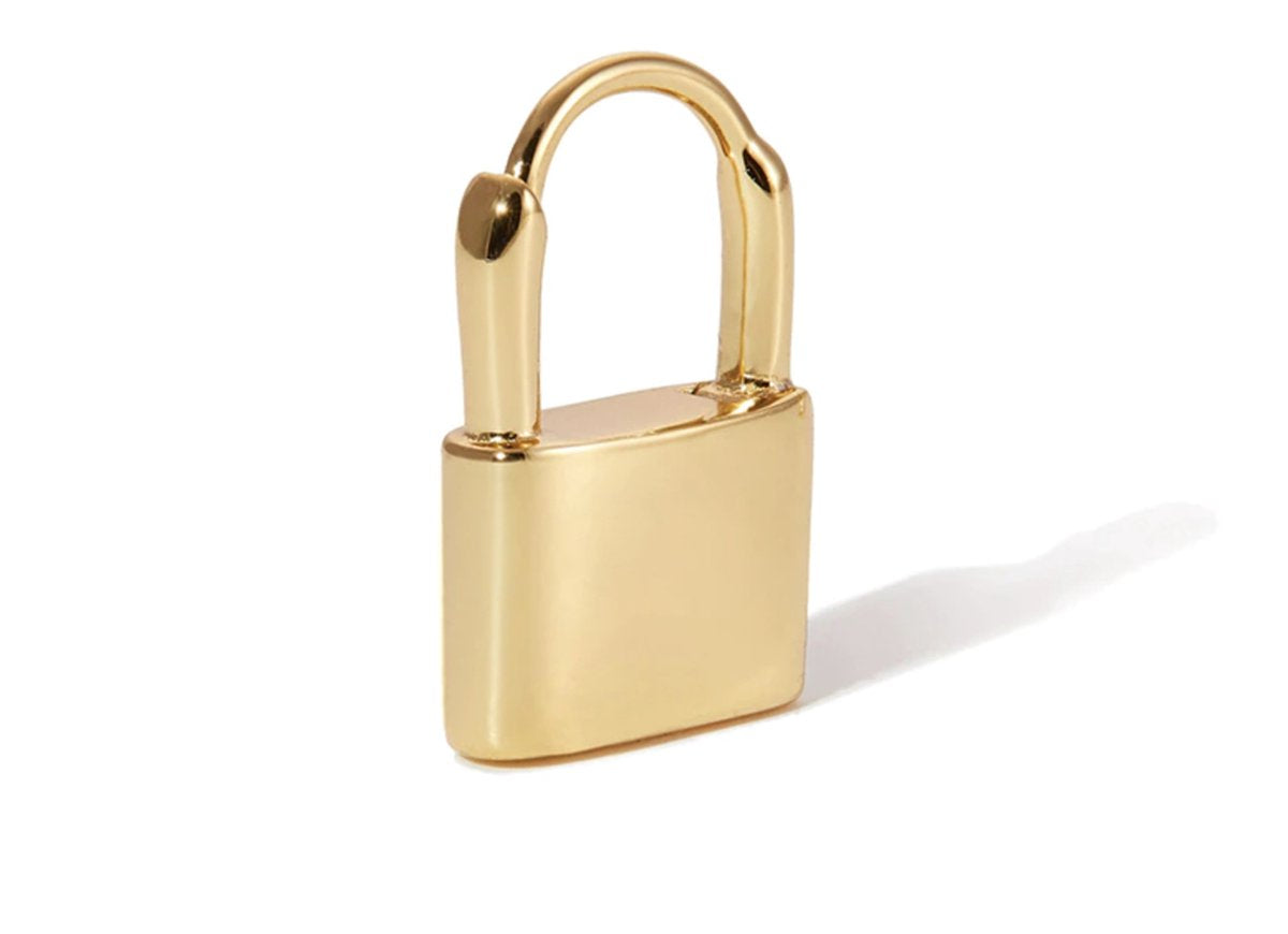 slot oorbellen, goud