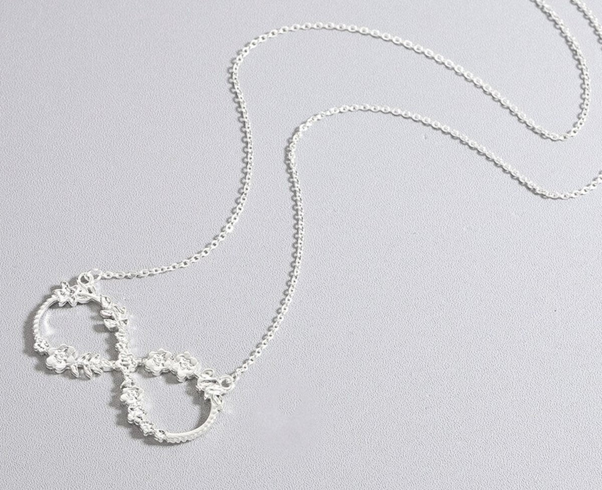 infinity ketting, zilver