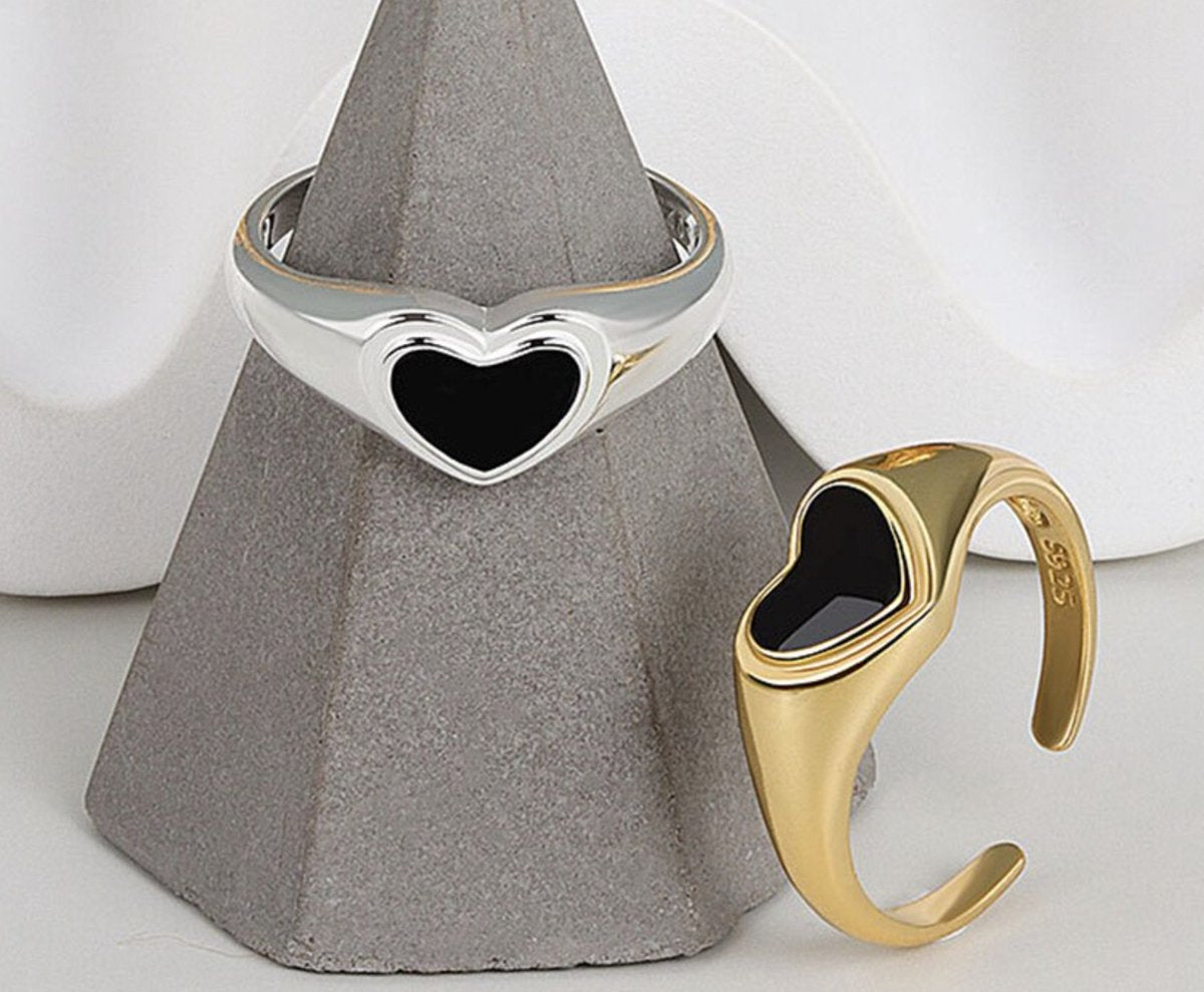 ring met hartje goud
