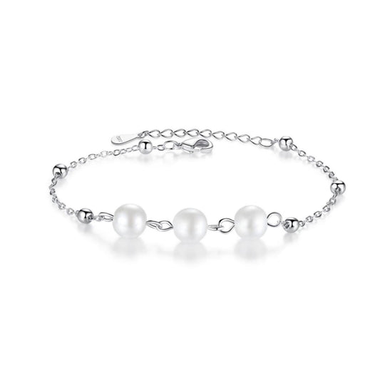 zilveren armband met parels