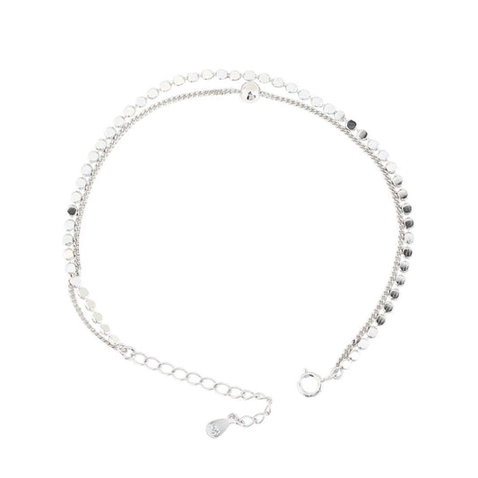 dubbele armband, zilver