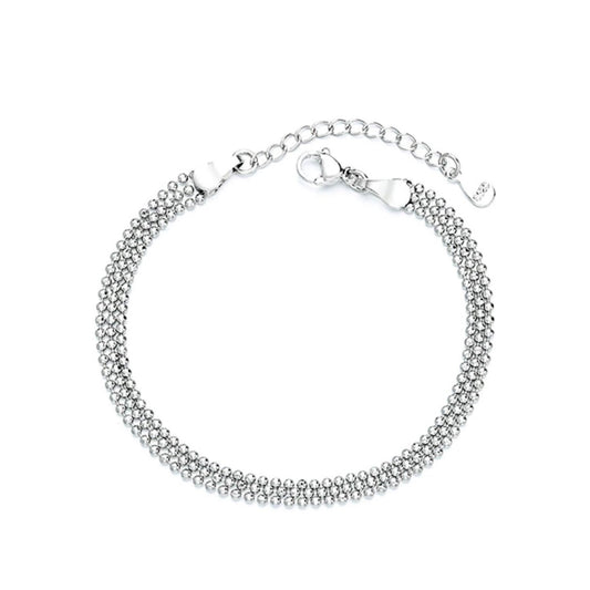 dubbele armband, zilver