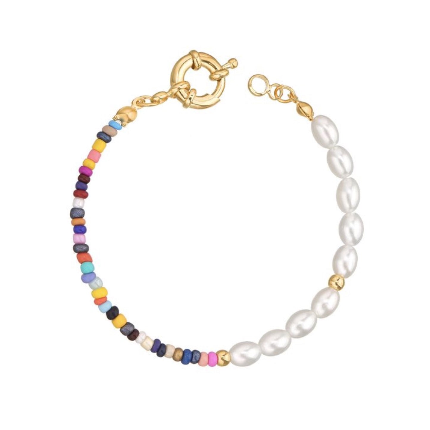 Kralen armband multikleur