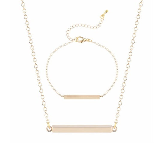 sieraden set bar, goud